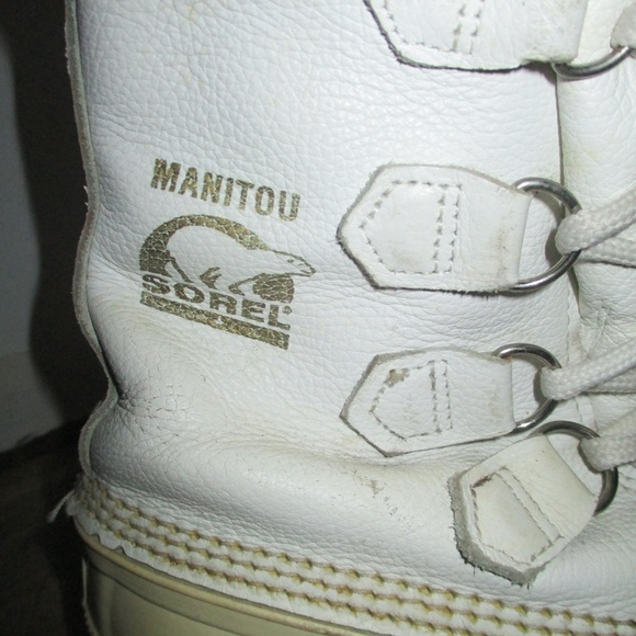 Sorel Manitou size 7 Polar Bear! Snow Boots White - Picture 3 of 5